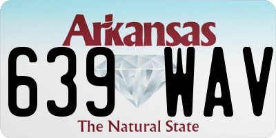 AR license plate 639WAV
