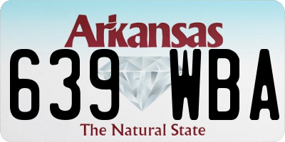 AR license plate 639WBA