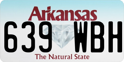 AR license plate 639WBH