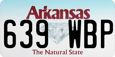 AR license plate 639WBP