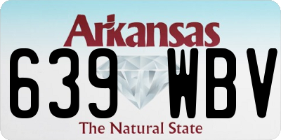 AR license plate 639WBV
