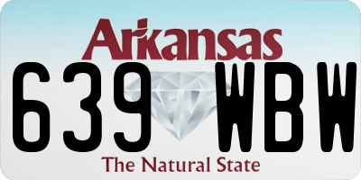 AR license plate 639WBW