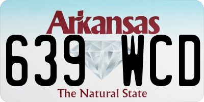 AR license plate 639WCD