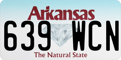 AR license plate 639WCN