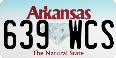 AR license plate 639WCS