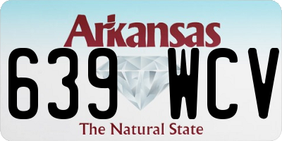 AR license plate 639WCV