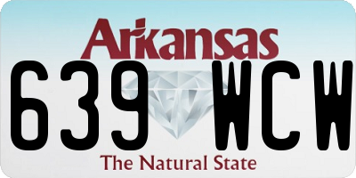AR license plate 639WCW