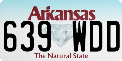 AR license plate 639WDD