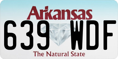 AR license plate 639WDF
