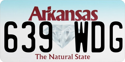 AR license plate 639WDG