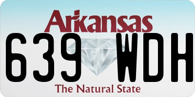 AR license plate 639WDH