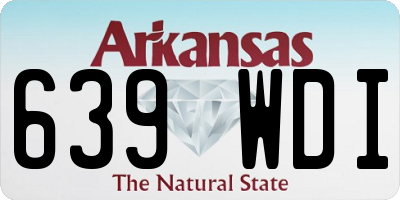 AR license plate 639WDI
