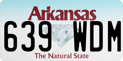 AR license plate 639WDM