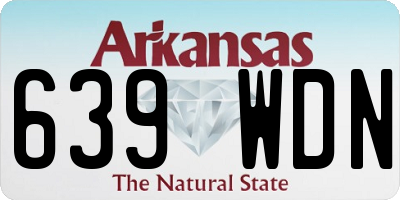 AR license plate 639WDN