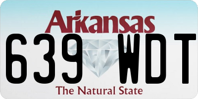 AR license plate 639WDT