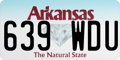 AR license plate 639WDU