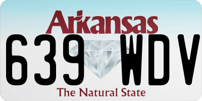 AR license plate 639WDV