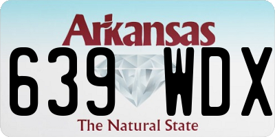 AR license plate 639WDX
