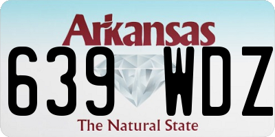 AR license plate 639WDZ