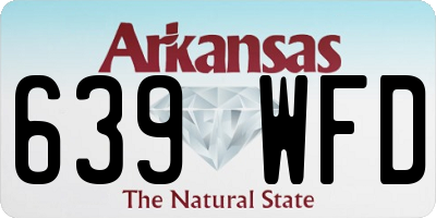 AR license plate 639WFD