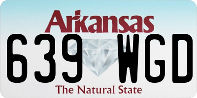 AR license plate 639WGD