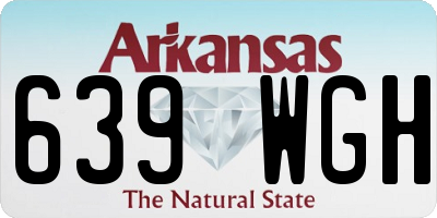 AR license plate 639WGH