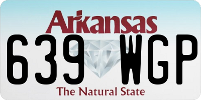 AR license plate 639WGP