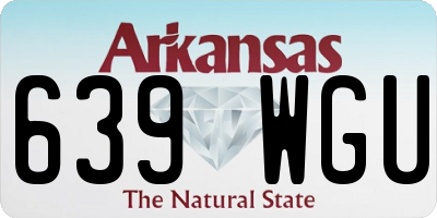 AR license plate 639WGU