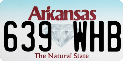 AR license plate 639WHB