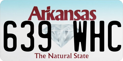AR license plate 639WHC