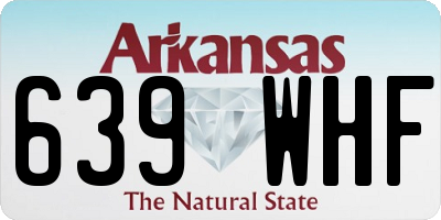 AR license plate 639WHF