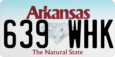 AR license plate 639WHK