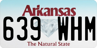 AR license plate 639WHM