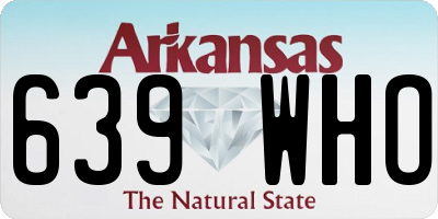 AR license plate 639WHO