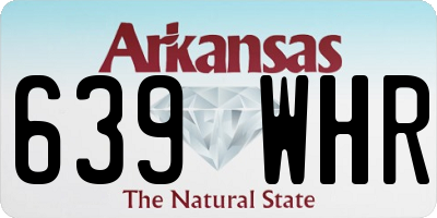 AR license plate 639WHR