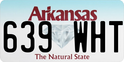 AR license plate 639WHT