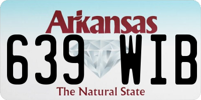 AR license plate 639WIB