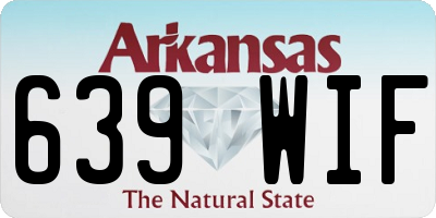 AR license plate 639WIF