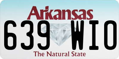 AR license plate 639WIO