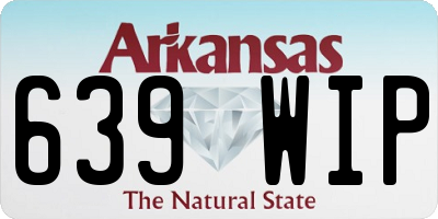 AR license plate 639WIP
