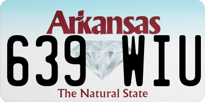 AR license plate 639WIU