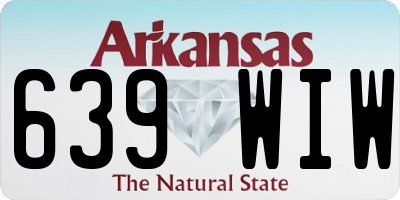 AR license plate 639WIW