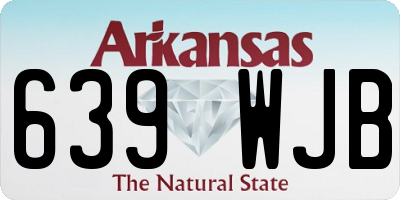 AR license plate 639WJB