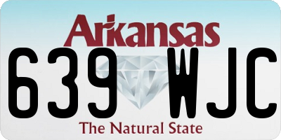 AR license plate 639WJC