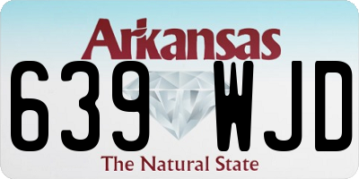 AR license plate 639WJD