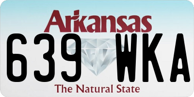 AR license plate 639WKA