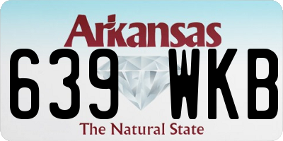 AR license plate 639WKB