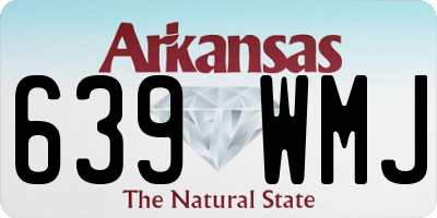 AR license plate 639WMJ