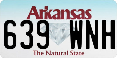 AR license plate 639WNH