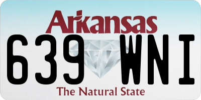 AR license plate 639WNI